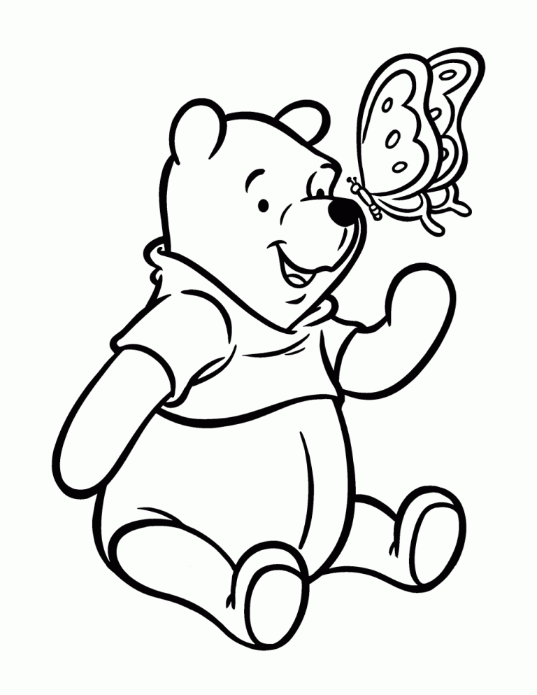 Baby Winnie The Pooh Coloring Pages Free