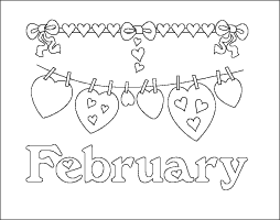 February Coloring Pages For Kids