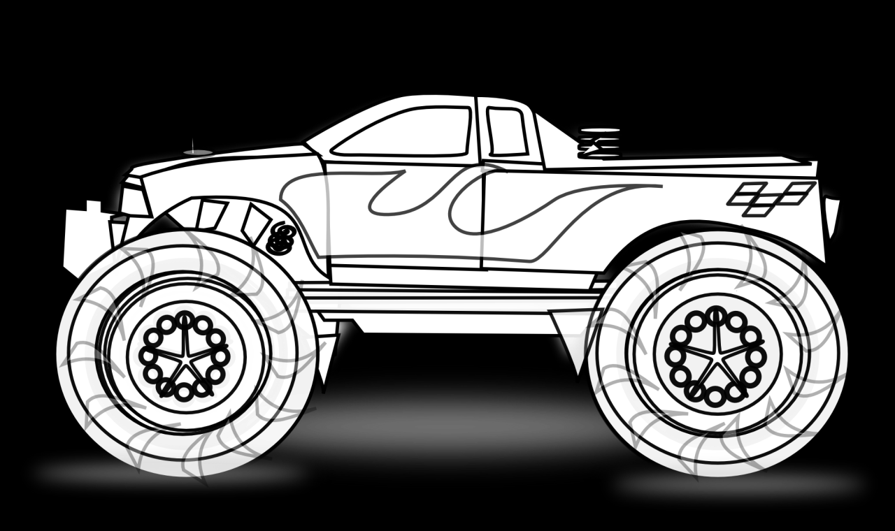 Monster Truck Coloring Book Pdf