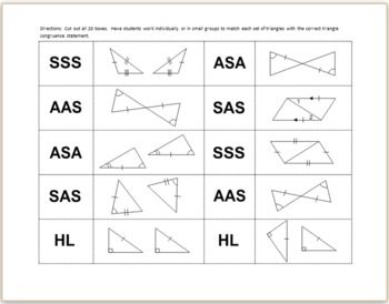 Proving Triangle Congruence Worksheet Answers