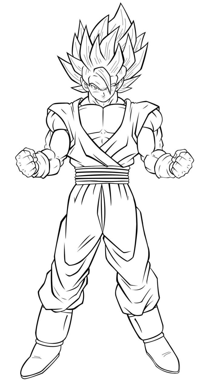 Gogeta Dragon Ball Z Coloring Pages