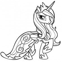 Twilight Sparkle Princess Celestia My Little Pony Coloring Pages