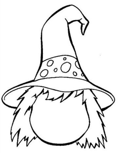 Witch Pretty Halloween Coloring Pages