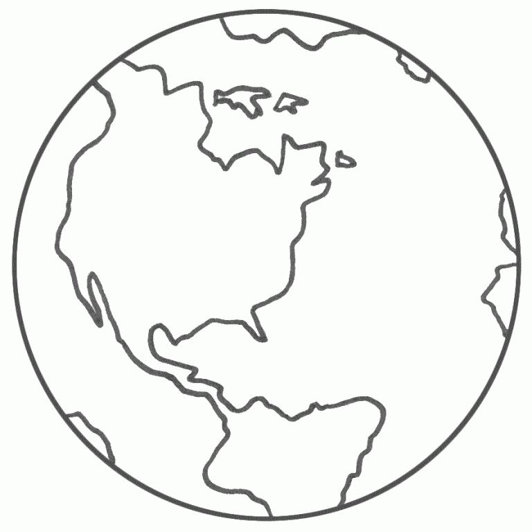 Planet Earth Printable Coloring Pages