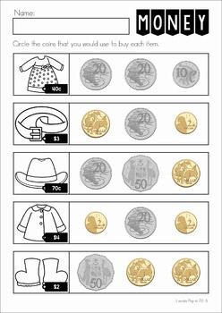 Grade 4 Australian Money Worksheets