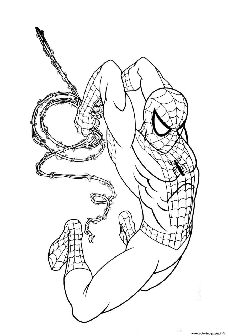 Iron Spiderman Pictures To Color