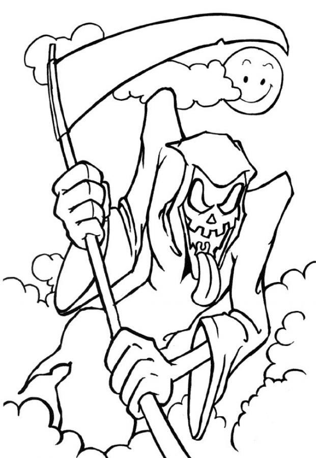 Horror Scary Halloween Coloring Pages Printable