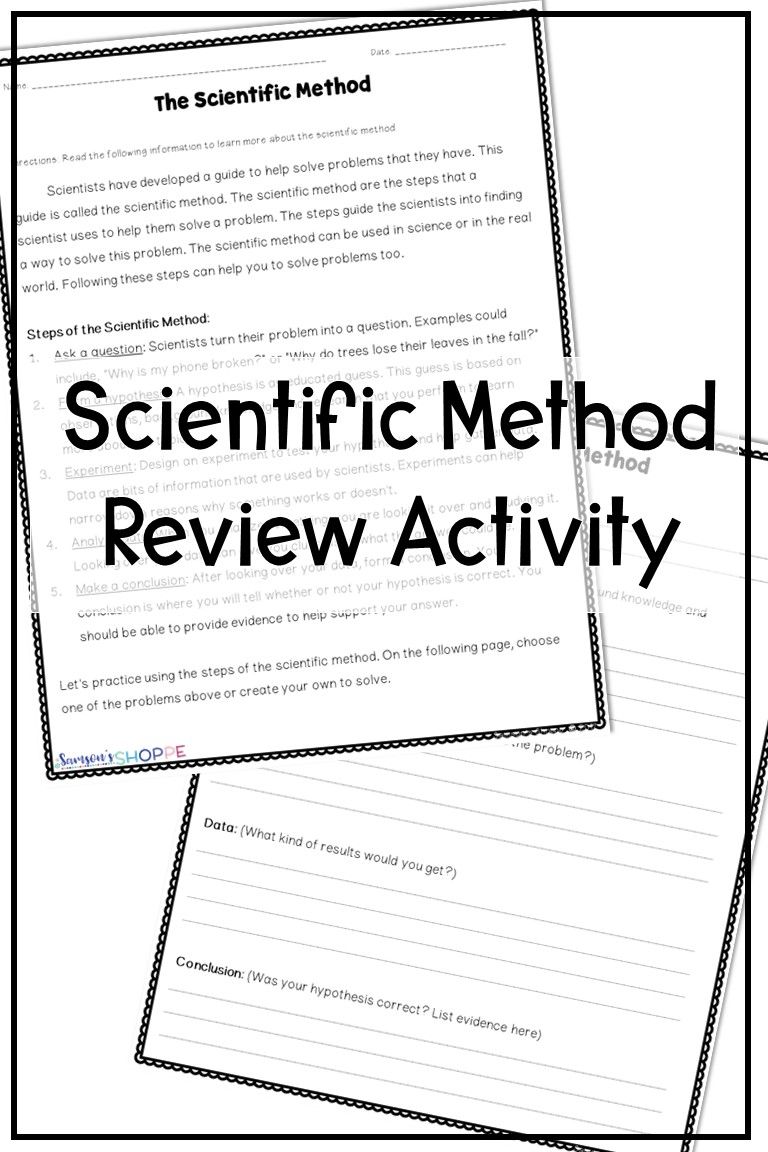 Scientific Method Worksheet 5th Grade Answer Key