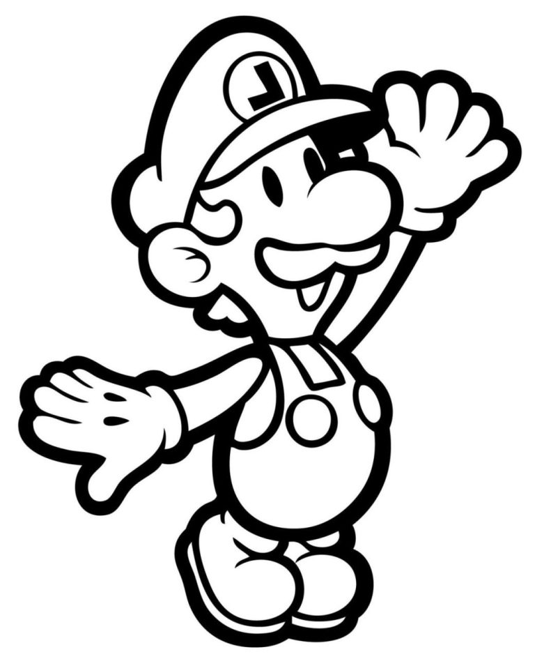 Mario And Luigi Coloring Pages For Kids