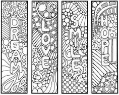 Coloring Bookmarks Free
