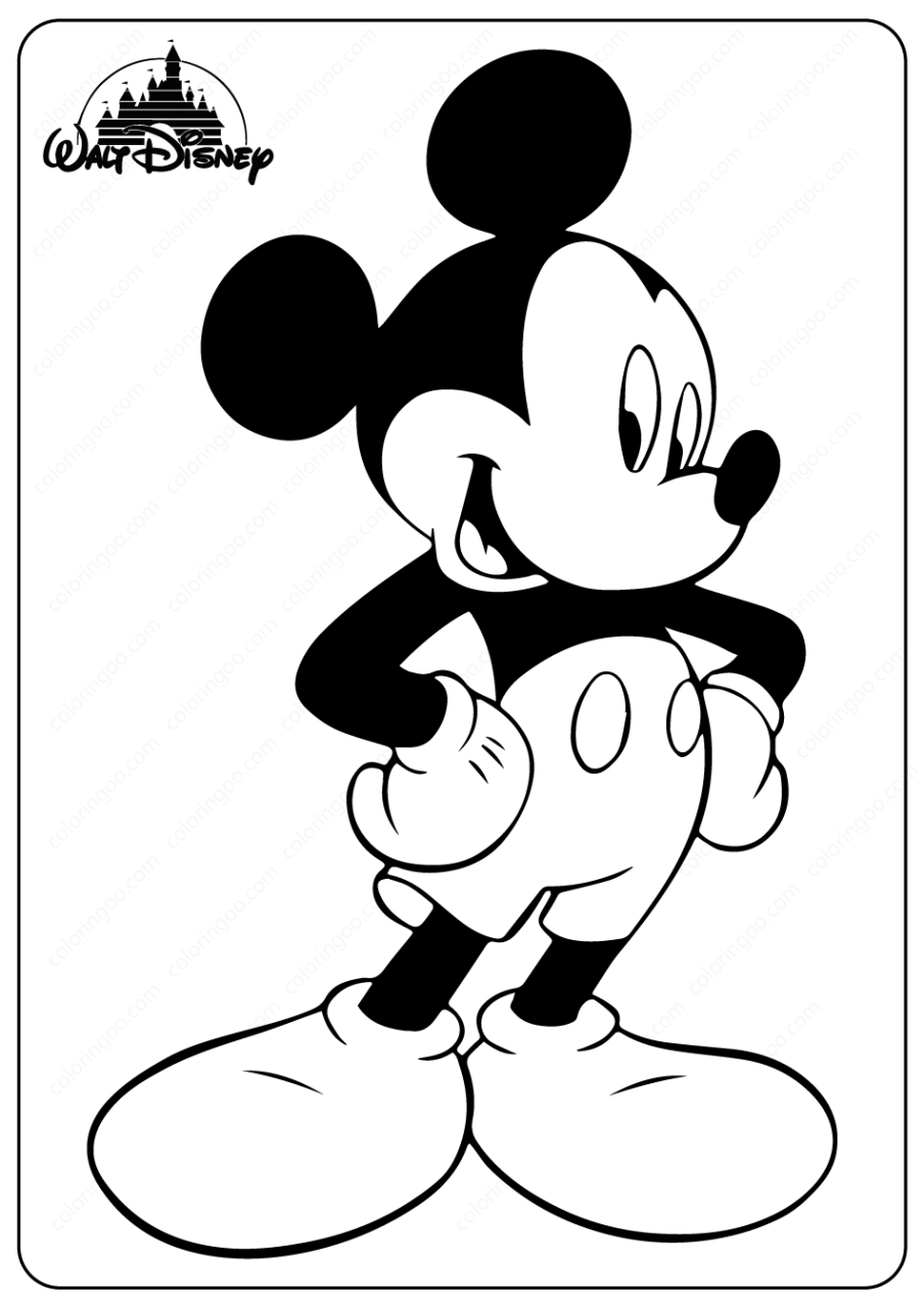 Coloring Sheet Printable Minnie Mouse Coloring Pages