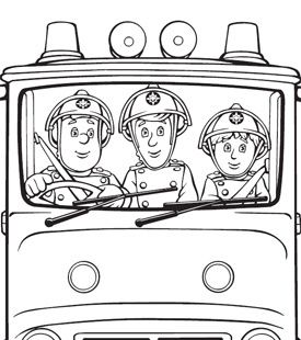Helicopter Fireman Sam Coloring Pages