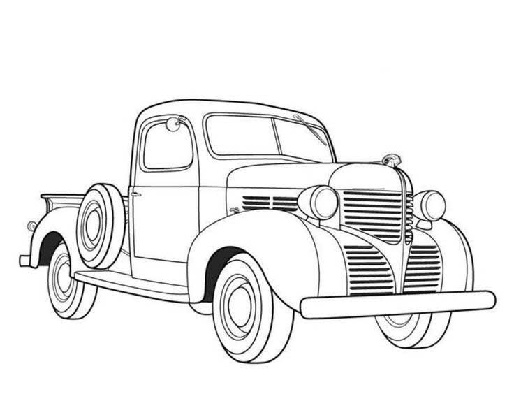 Old Chevy Truck Coloring Pages