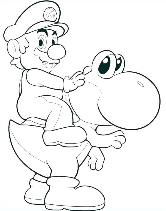 Super Mario Coloring Pictures To Print