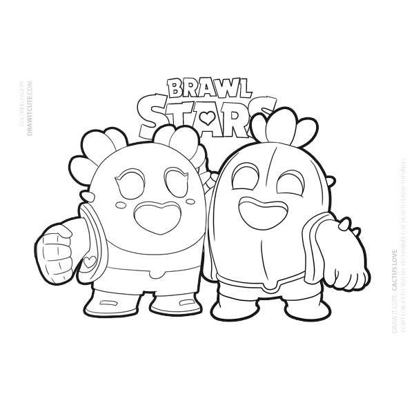 Brawl Stars Coloring Pages Spike