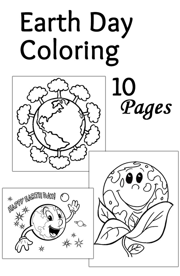 Preschool Free Printable Earth Coloring Pages