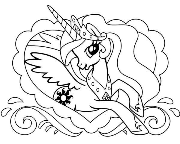 My Little Pony Coloring Pages Princess Twilight Sparkle Alicorn