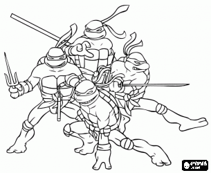 Ninja Turtles Coloring Book Printable