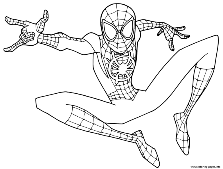 Spiderman Colouring In Printable