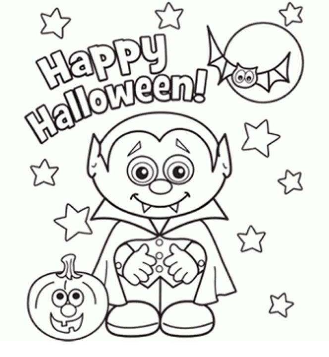 Coloring Pages Halloween Printable Easy