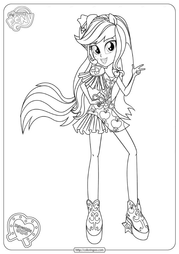 Fluttershy Rarity My Little Pony Equestria Girls Coloring Pages