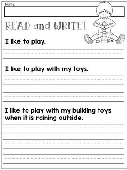 Practice Writing Sentences Worksheets For 1st Grade