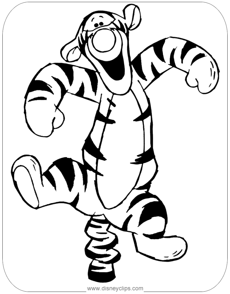 Printable Baby Tigger Coloring Pages