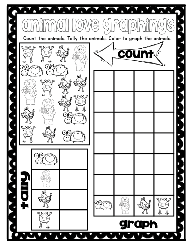 Tally Chart Worksheets For Kindergarten