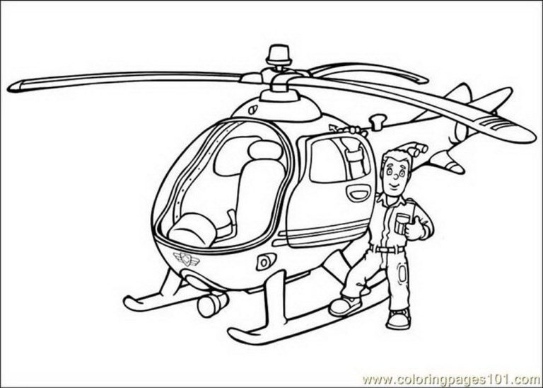 Fireman Sam Halloween Coloring Pages