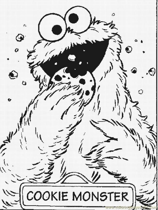 Coloring Book Cookie Monster Coloring Pages
