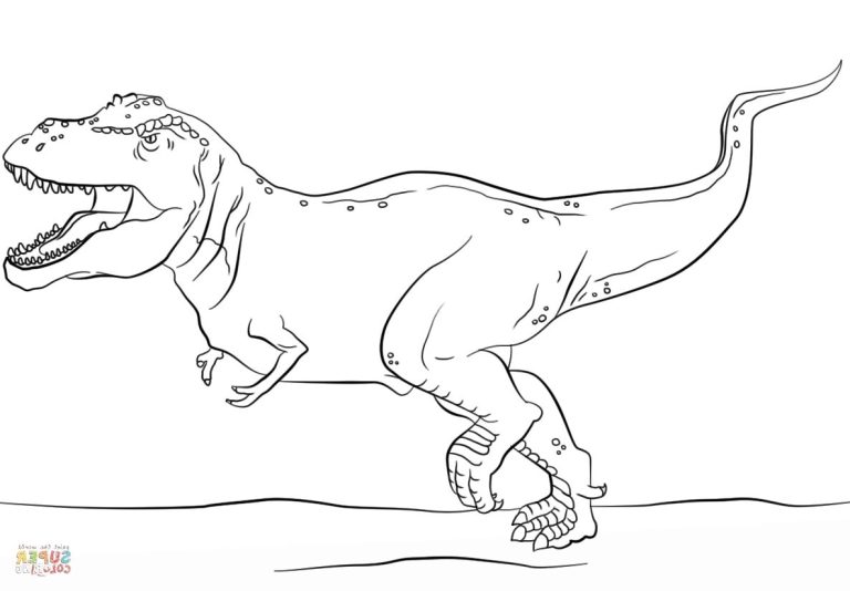 T Rex Printable Dinosaur Colouring Pages