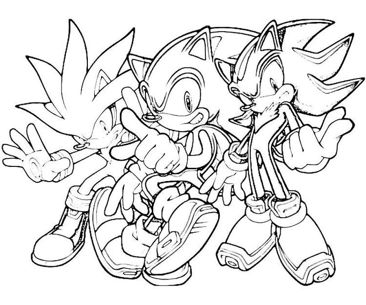 Silver Super Sonic Shadow Coloring Silver Sonic Coloring Pages