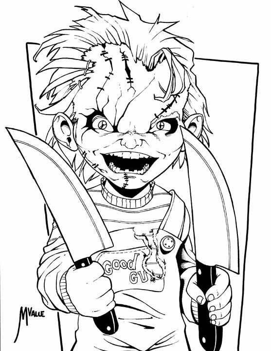 Chucky Coloring Pages Free