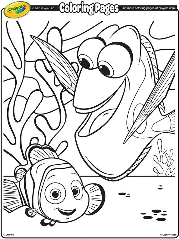 Nemo And Dory Coloring Pages