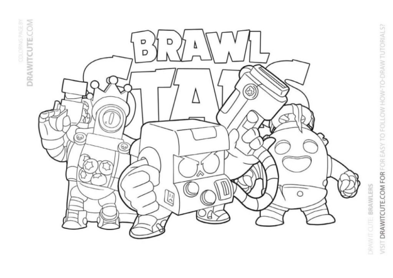 Brawl Stars Coloring Pages Printable