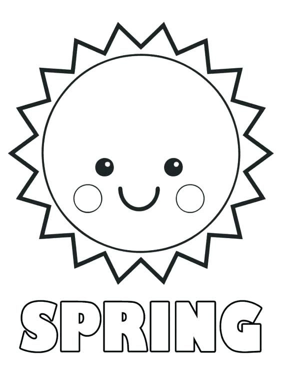 Sun Coloring Pages For Preschoolers
