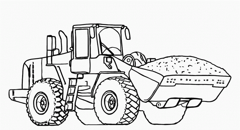 Free Printable Dump Truck Coloring Pages