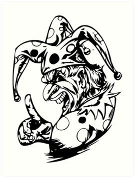 Scary Clown Killer Clown Halloween Coloring Pages