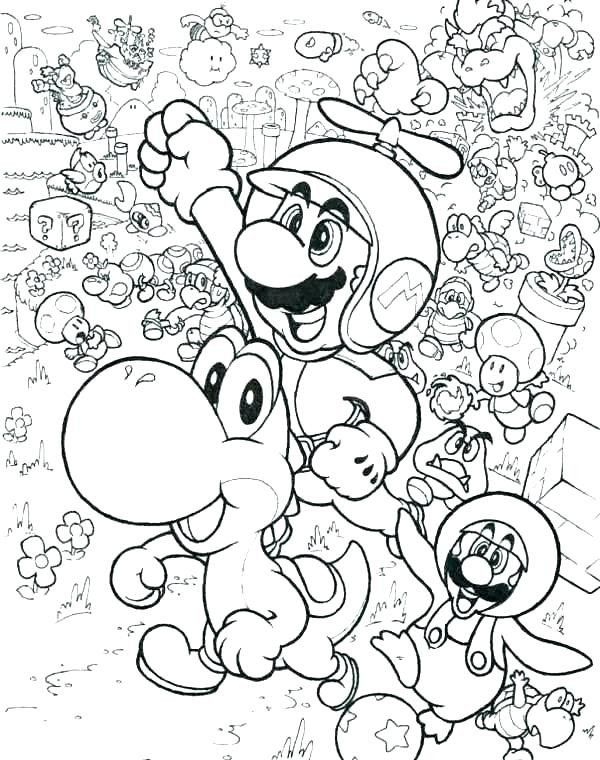 Super Mario 3d World Coloring Pictures