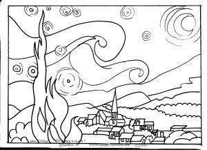 Famous Artist Coloring Pages For Kids