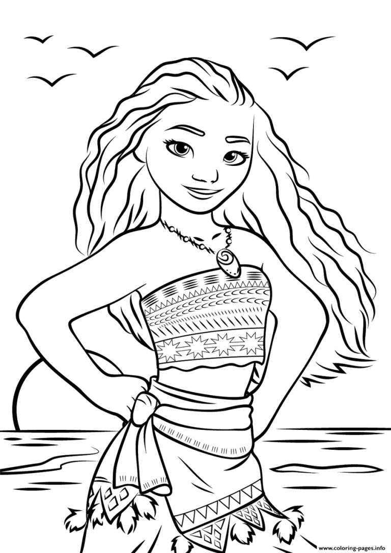 Moana Coloring Book Pages