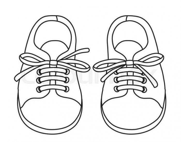 Shoes Coloring Pages For Kids
