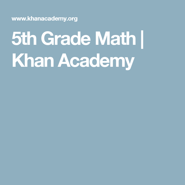 Khan Academy Worksheets 5th Grade Math