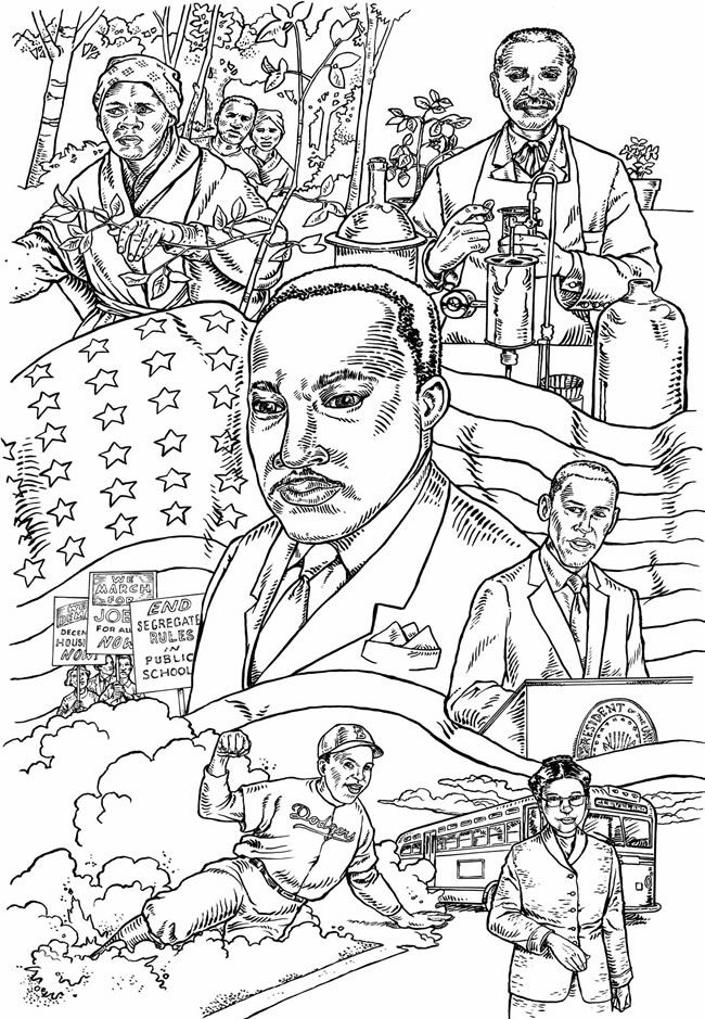 African American Black History Coloring Pages
