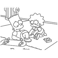 Simpsons Coloring Pages Lisa