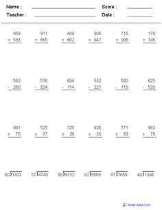 Multiplying And Dividing Mixed Numbers Worksheet