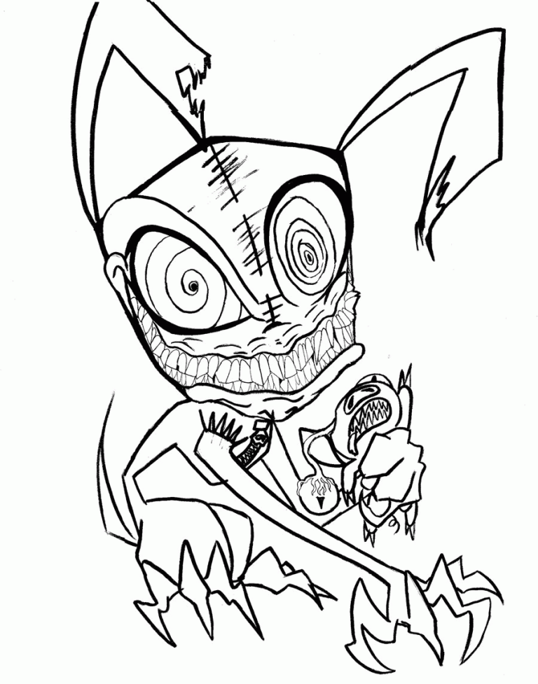 Creepy Free Printable Scary Halloween Coloring Pages