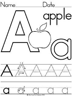 Alphabet Letter A Worksheets For Preschool