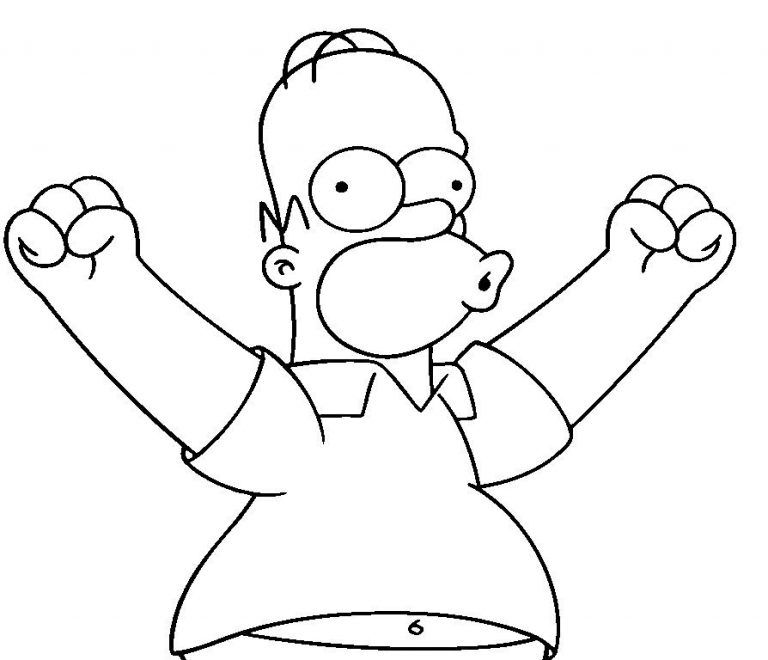 Simpsons Coloring Pages Funny