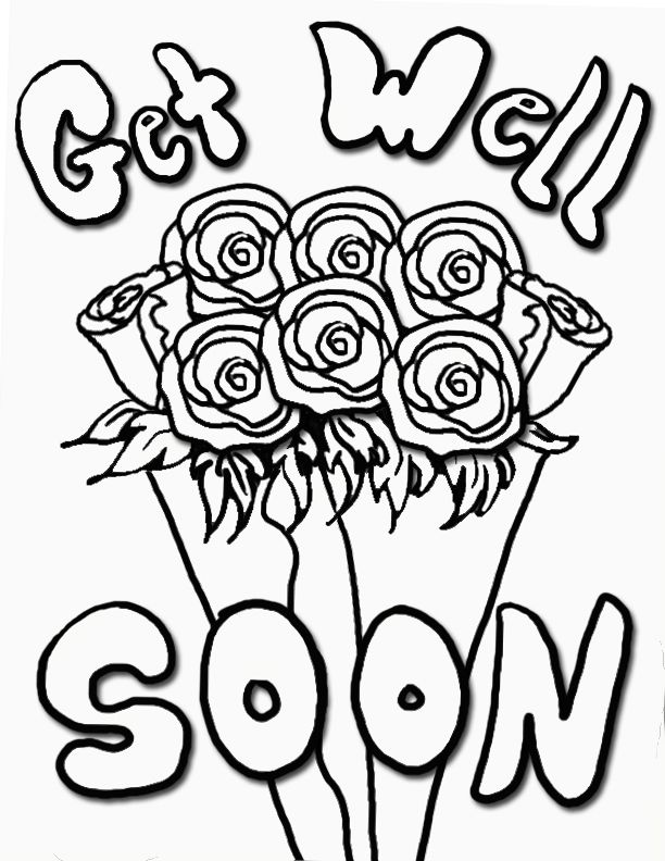 Get Well Soon Coloring Pages For Kids